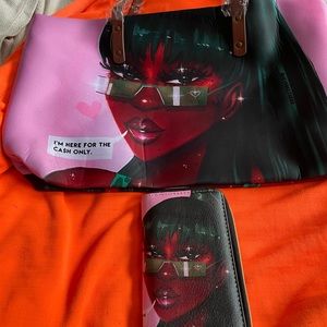 fashion handbag with an urban sense ability.